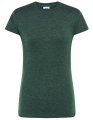 Goedkope Dames T-shirt JHK Regular Comfort Bottle Green heather